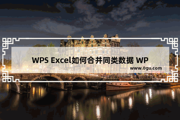 WPS Excel如何合并同类数据 WPS Excel快速合并同类数据的方法