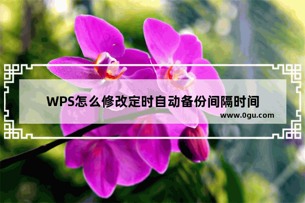 WPS怎么修改定时自动备份间隔时间