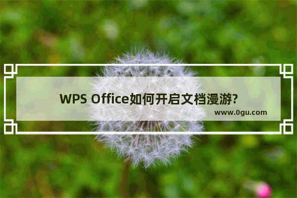 WPS Office如何开启文档漫游?