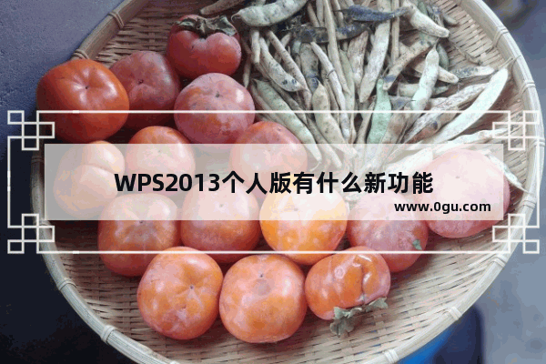 WPS2013个人版有什么新功能