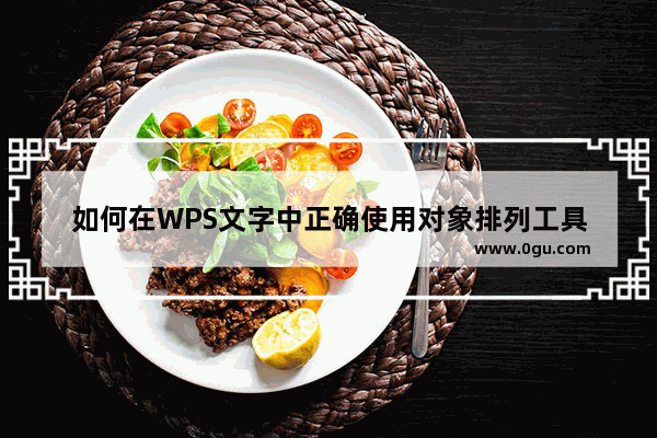 如何在WPS文字中正确使用对象排列工具