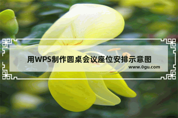 用WPS制作圆桌会议座位安排示意图