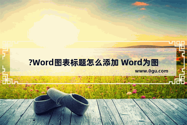 ?Word图表标题怎么添加 Word为图表添加标题的方法教程