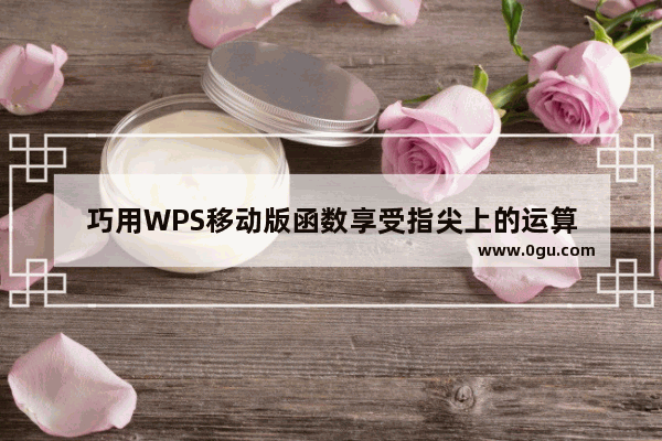 巧用WPS移动版函数享受指尖上的运算