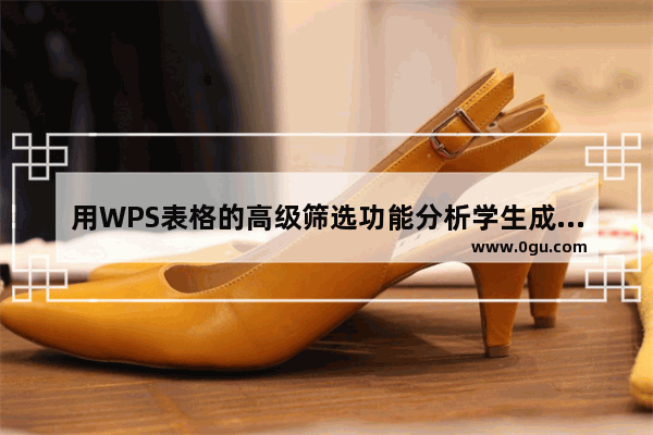 用WPS表格的高级筛选功能分析学生成绩的方法(图文教程)