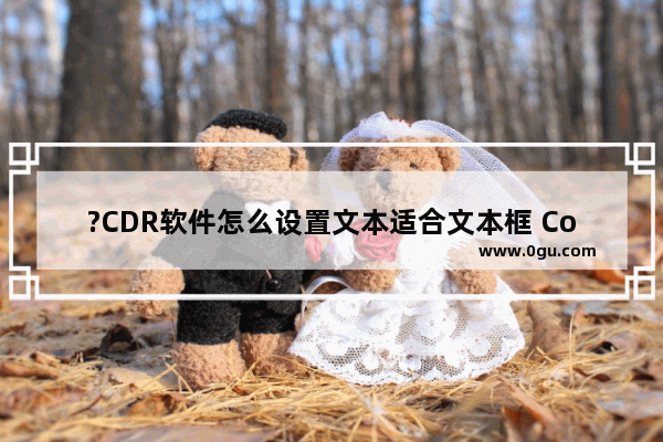 ?CDR软件怎么设置文本适合文本框 CorelDRAW中使文本适合文本框的方法教程