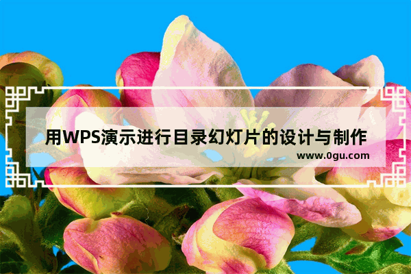 用WPS演示进行目录幻灯片的设计与制作