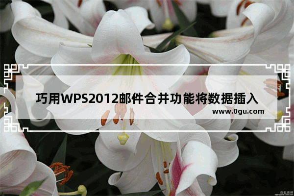 巧用WPS2012邮件合并功能将数据插入成绩单