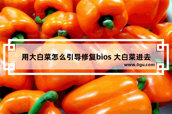 用大白菜怎么引导修复bios 大白菜进去bios后怎么操作