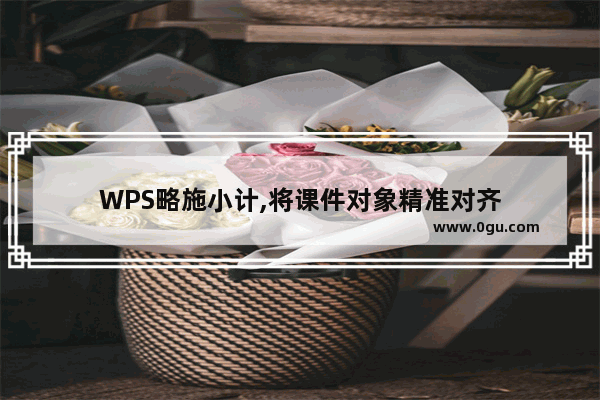 WPS略施小计,将课件对象精准对齐