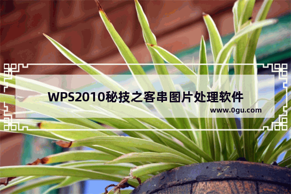 WPS2010秘技之客串图片处理软件