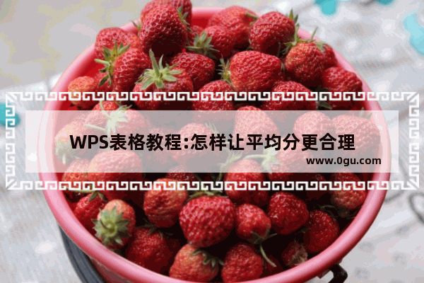 WPS表格教程:怎样让平均分更合理