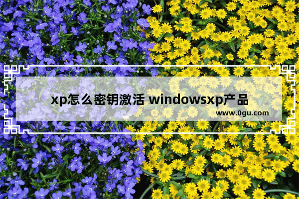 xp怎么密钥激活 windowsxp产品激活密钥