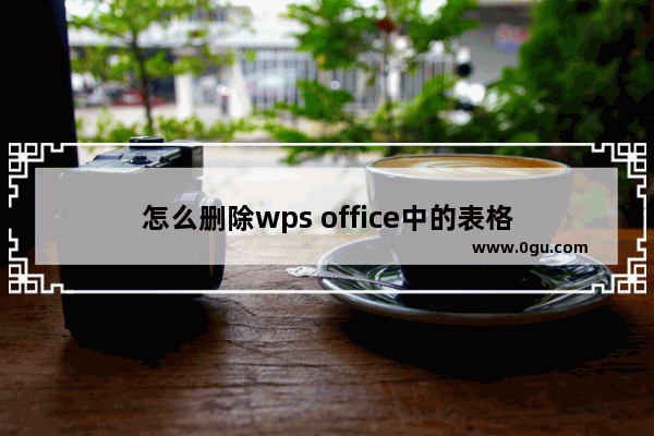 怎么删除wps office中的表格