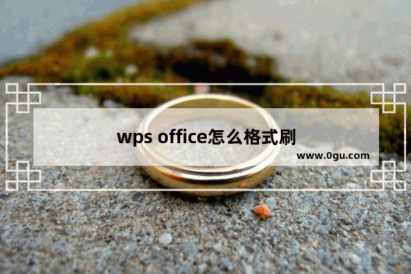 wps office怎么格式刷