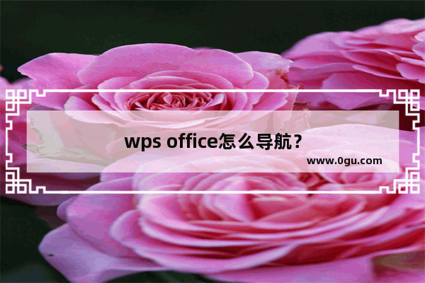 wps office怎么导航？