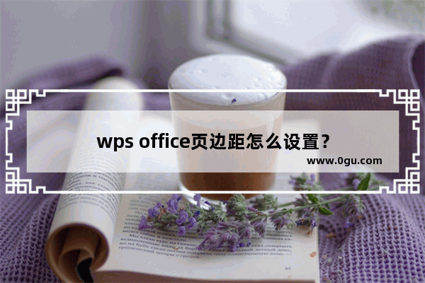 wps office页边距怎么设置？