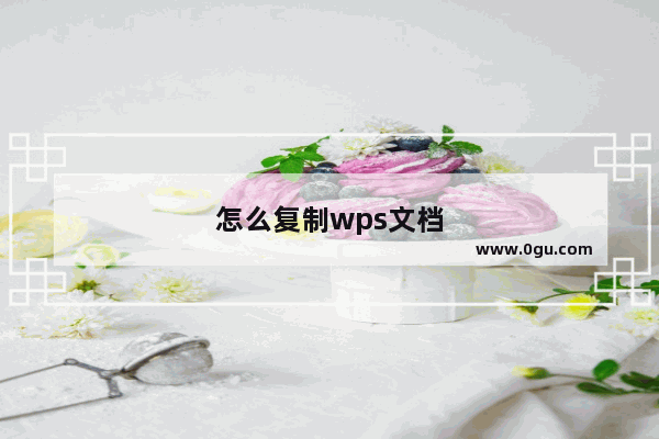 怎么复制wps文档