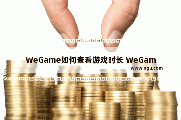 WeGame如何查看游戏时长 WeGame查看游戏时长的方法