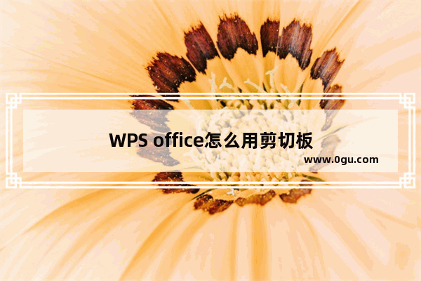 WPS office怎么用剪切板