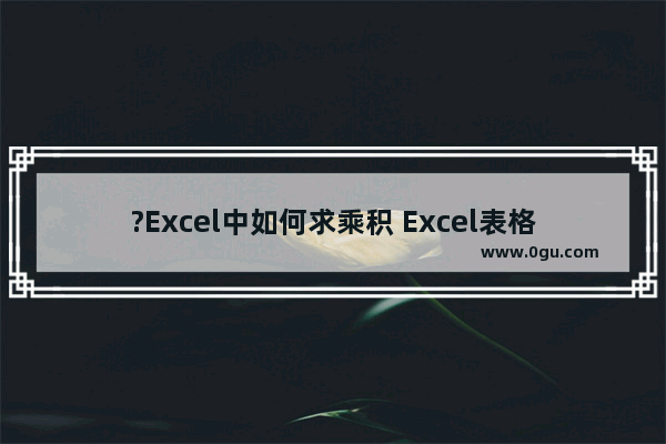 ?Excel中如何求乘积 Excel表格中快速计算乘积的方法教程