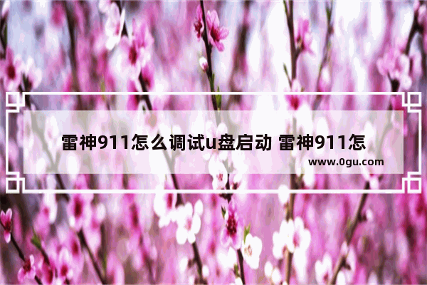 雷神911怎么调试u盘启动 雷神911怎么调试u盘启动