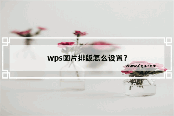 wps图片排版怎么设置？