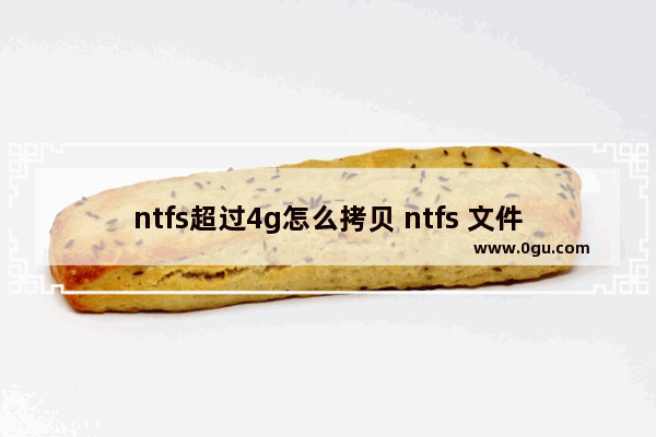 ntfs超过4g怎么拷贝 ntfs 文件数量限制