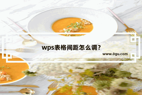 wps表格间距怎么调？