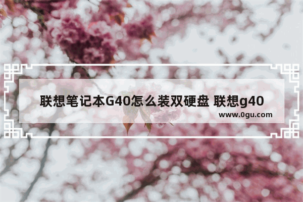 联想笔记本G40怎么装双硬盘 联想g40笔记本可以加固态吗?