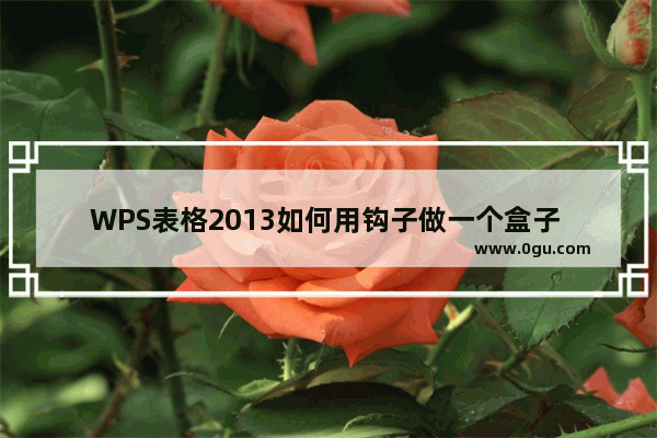 WPS表格2013如何用钩子做一个盒子 一个可以提供选择的复选框