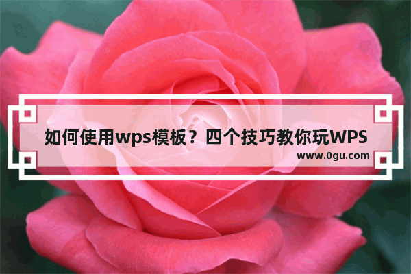 如何使用wps模板？四个技巧教你玩WPS模板