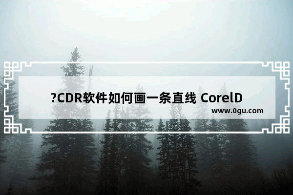 ?CDR软件如何画一条直线 CorelDRAW中绘制直线的方法教程