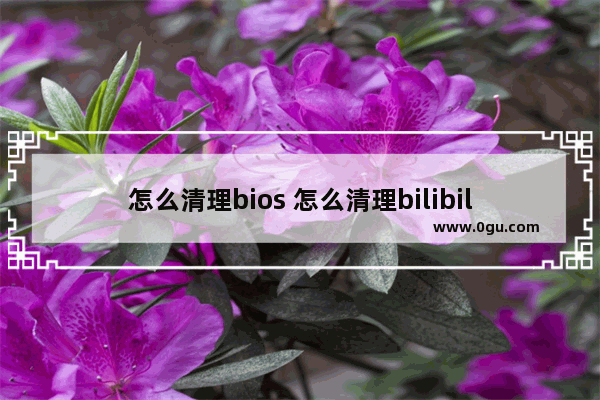 怎么清理bios 怎么清理bilibili的缓存