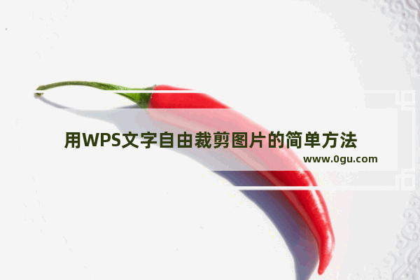 用WPS文字自由裁剪图片的简单方法