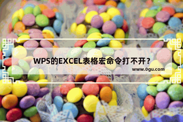 WPS的EXCEL表格宏命令打不开？