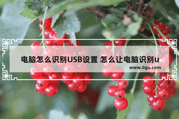 电脑怎么识别USB设置 怎么让电脑识别usb