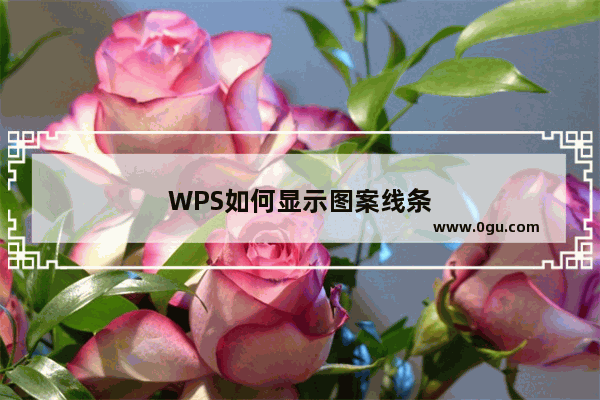 WPS如何显示图案线条