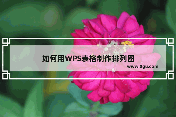 如何用WPS表格制作排列图