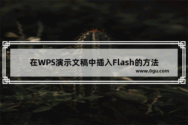 在WPS演示文稿中插入Flash的方法