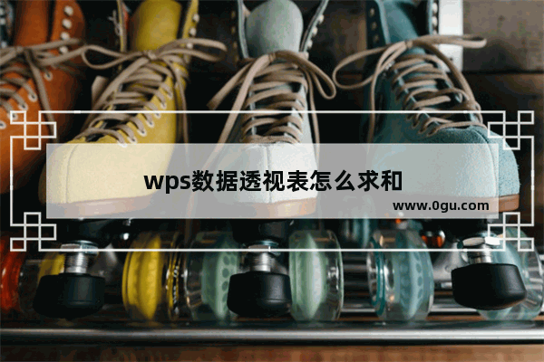 wps数据透视表怎么求和