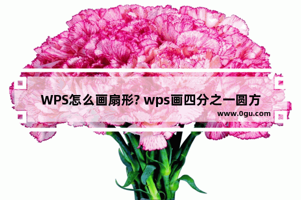 WPS怎么画扇形? wps画四分之一圆方法