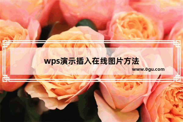 wps演示插入在线图片方法