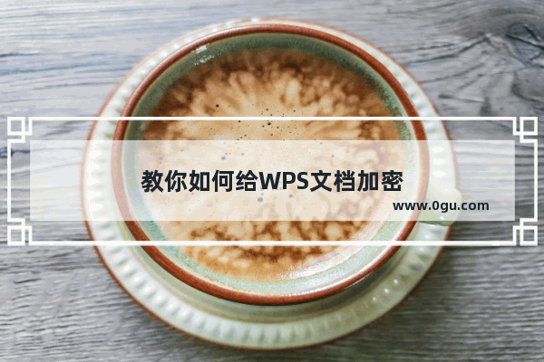 教你如何给WPS文档加密