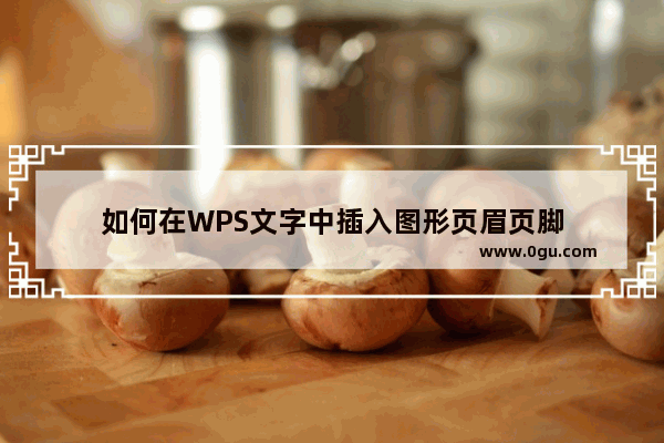 如何在WPS文字中插入图形页眉页脚