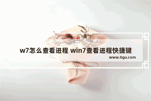 w7怎么查看进程 win7查看进程快捷键