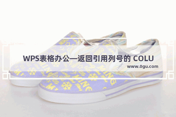 WPS表格办公—返回引用列号的 COLUMN 函数