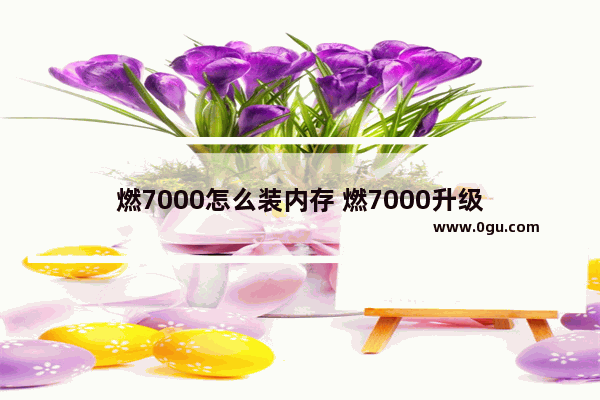 燃7000怎么装内存 燃7000升级