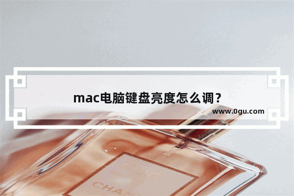 mac电脑键盘亮度怎么调？