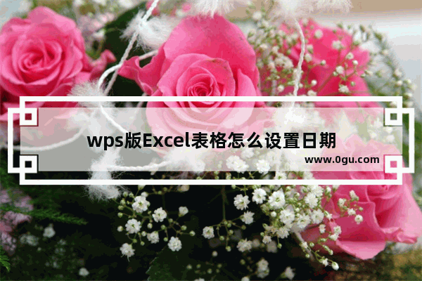 wps版Excel表格怎么设置日期